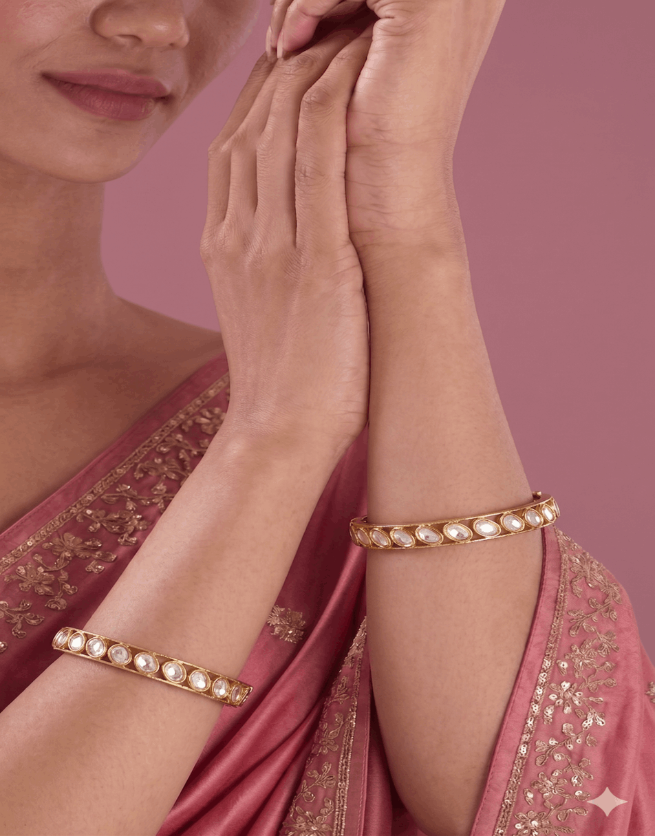 Opulence Ovel Uncut Bangles