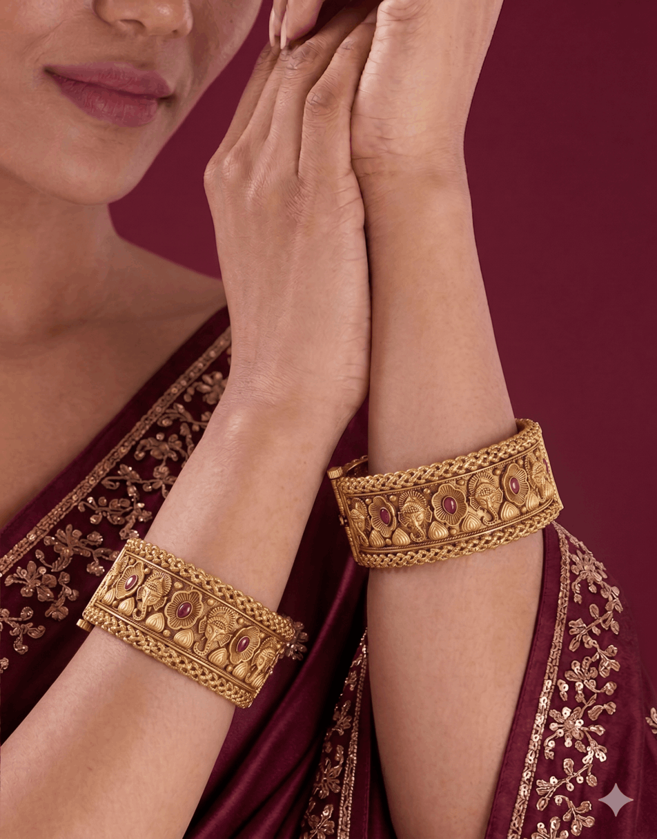 Ethnic Ganeshji Motif Bangles