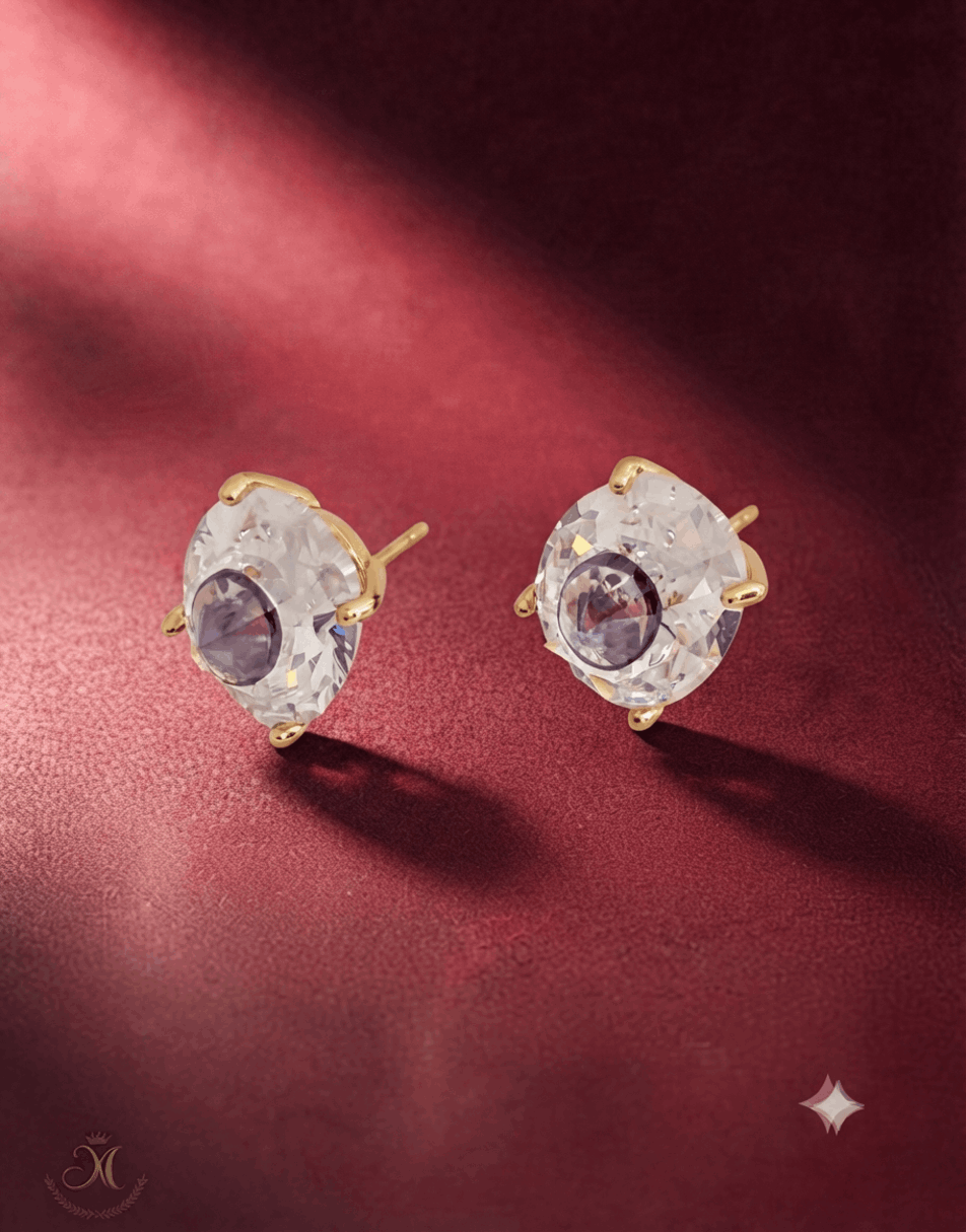 Celestial Spark Studs Purpal