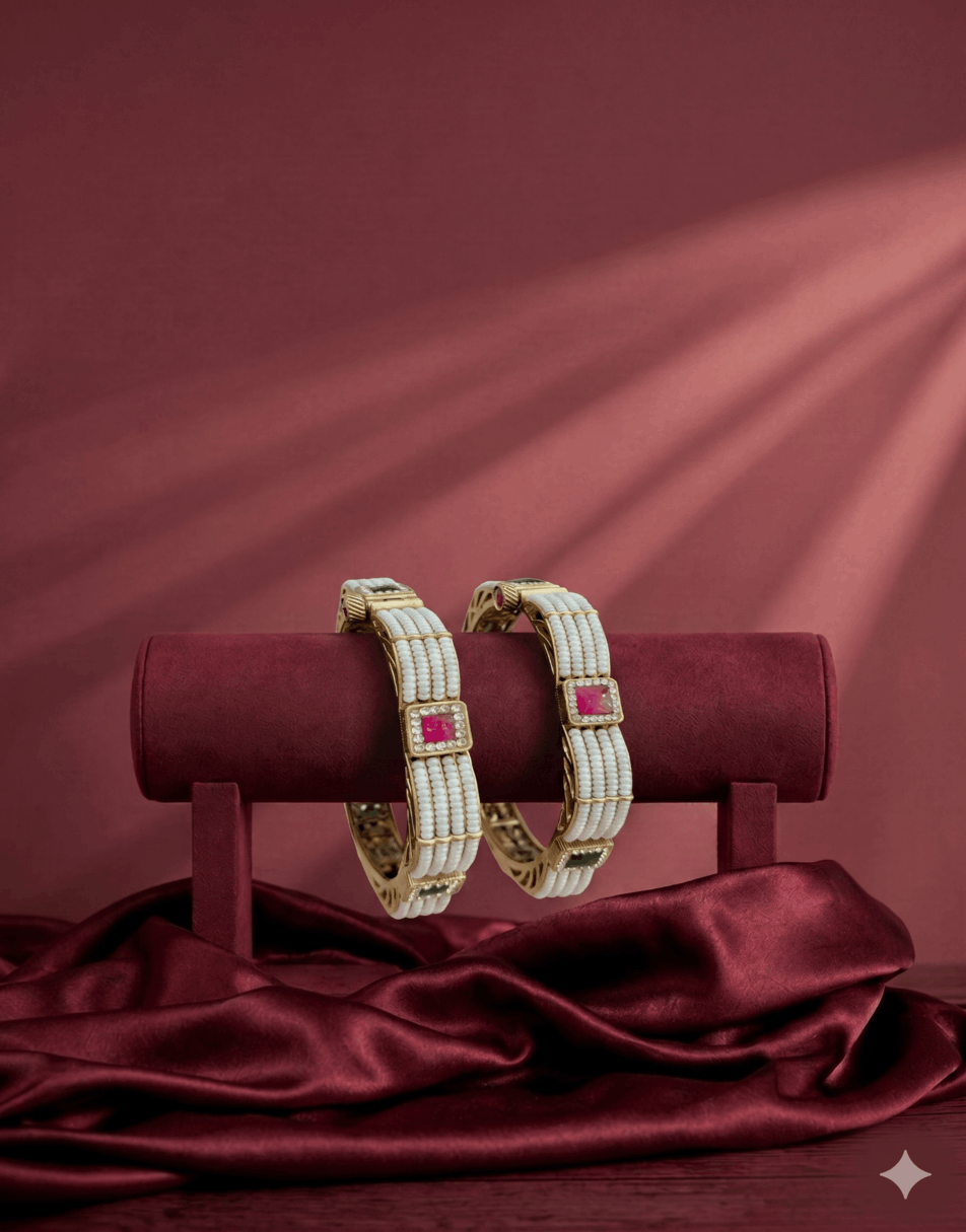 Swarovski With Purls Bangles