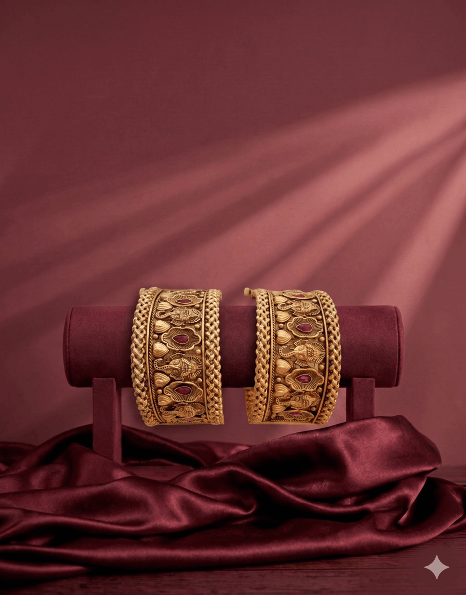 Ethnic Ganeshji Motif Bangles